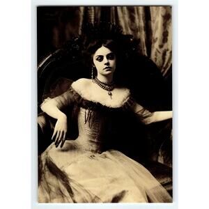 Vintage Style Halloween Woman Portrait Glossy 4x6 Photo Print